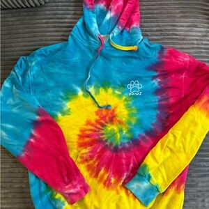 Colorful Tie-Dye Cotton Hoodie PAWZ